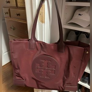 Tory Burch Maroon Ella Tote